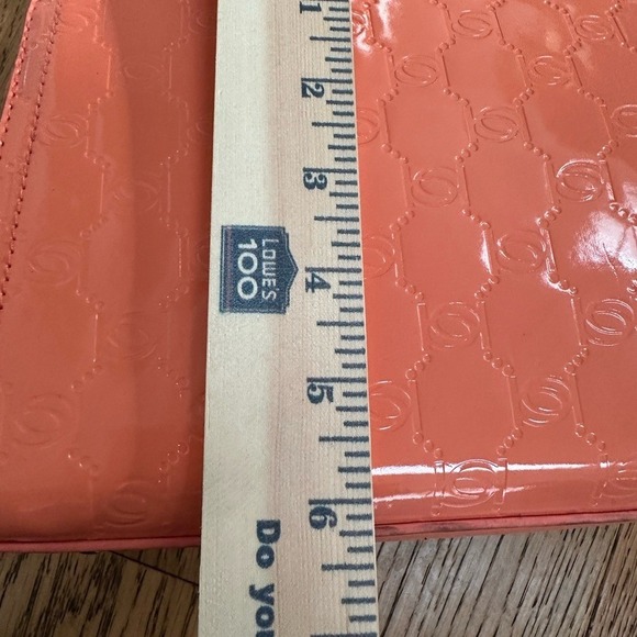 NWT. Bebe Peach Top Handle Crossbody with Card Holder - Picture 4 of 7